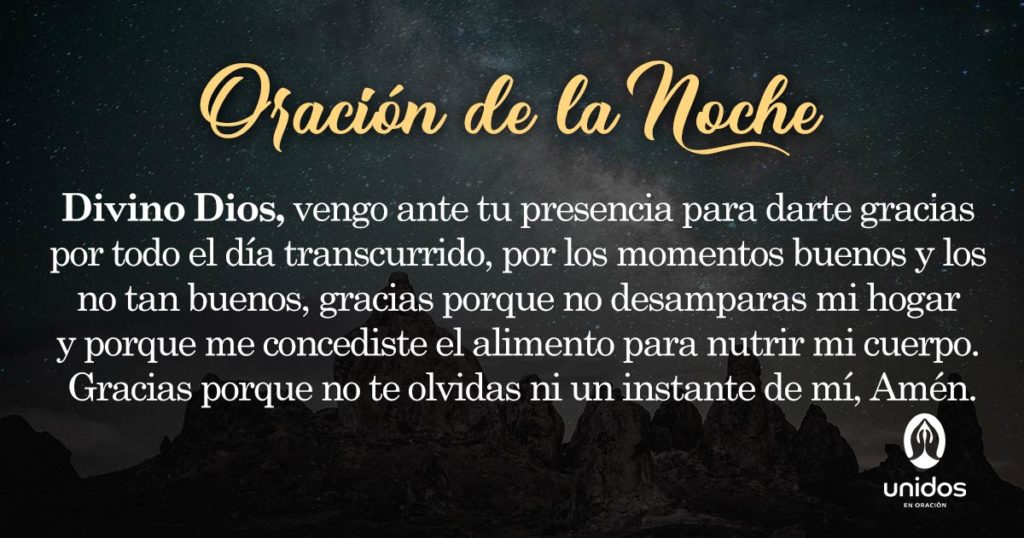 Oración de la noche para el 23 de Abril