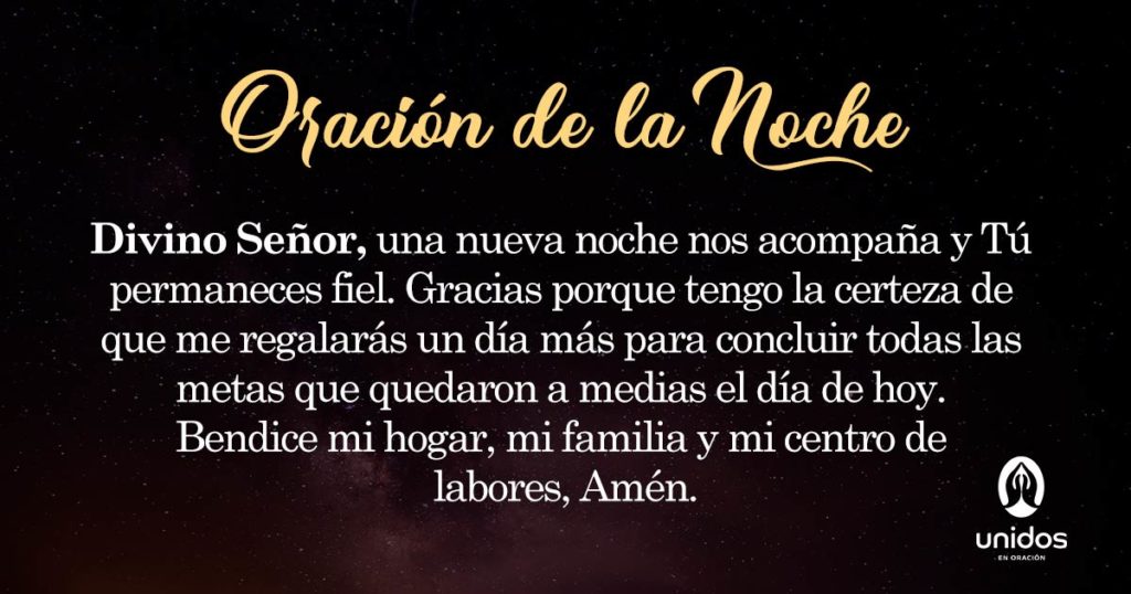 Oración de la noche para el 25 de Abril