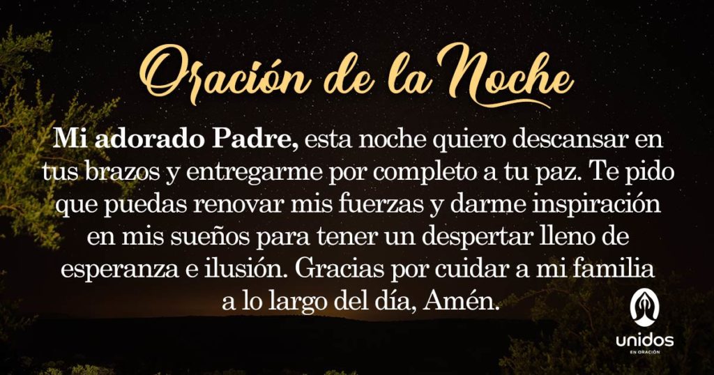 Oración de la noche para el 25 de Junio