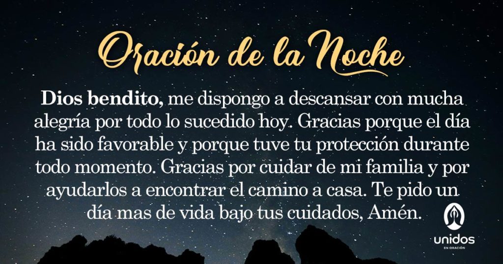 Oración de la noche para el 26 de Junio