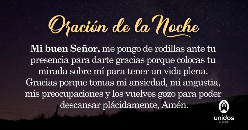 Oración de la noche para el 27 de Mayo