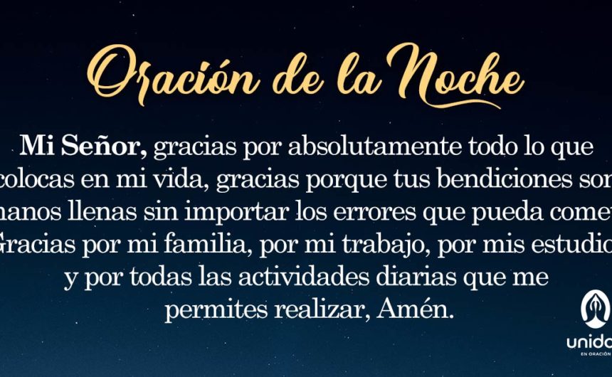 Oración de la noche para el 27 de Junio