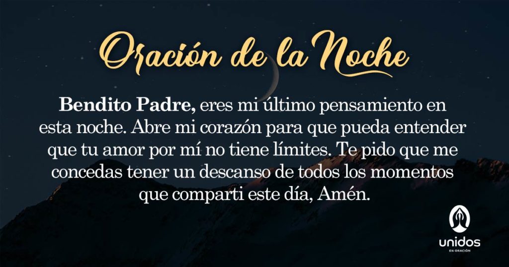 Oración de la noche para el 28 de Abril