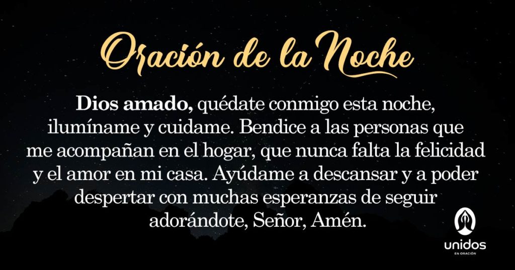Oración de la noche para el 28 de Mayo
