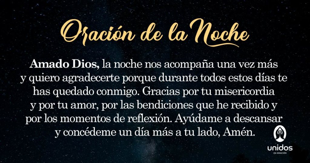 Oración de la noche para el 30 de Abril