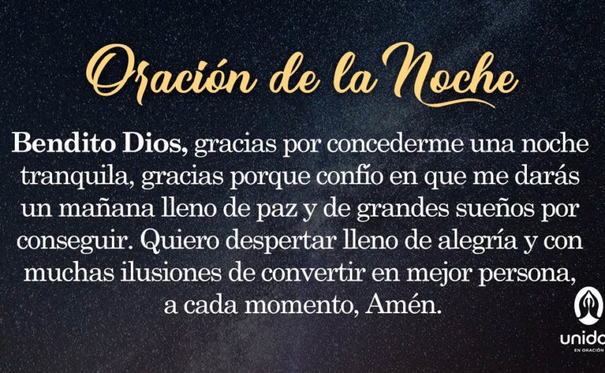 Oración de la noche para el 30 de Mayo