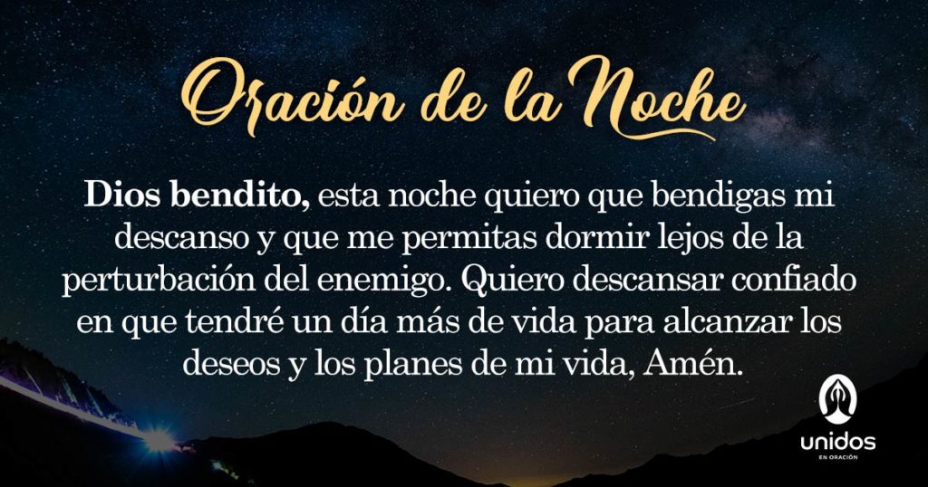 Oración de la noche para el 30 de Junio