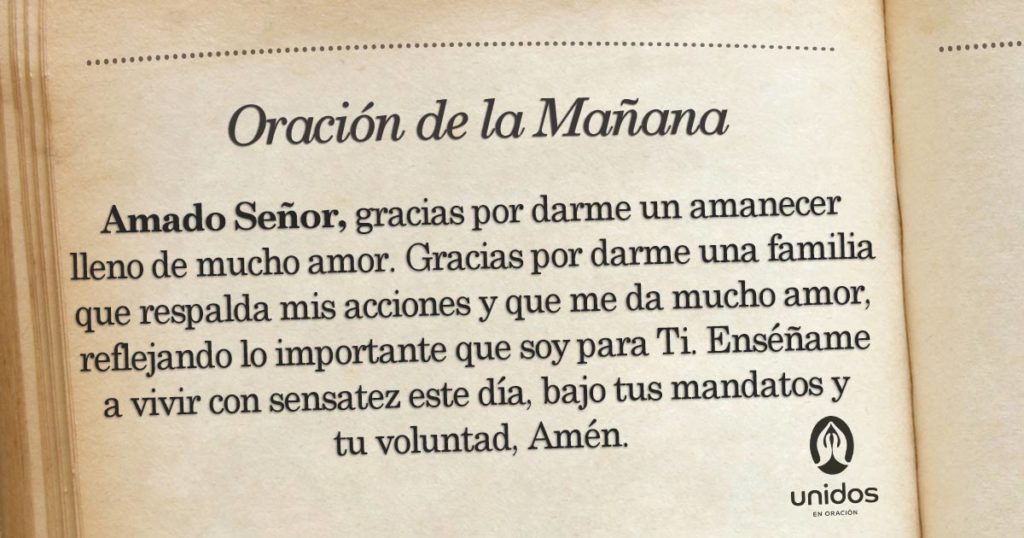 Oración de la mañana para el 23 de Julio