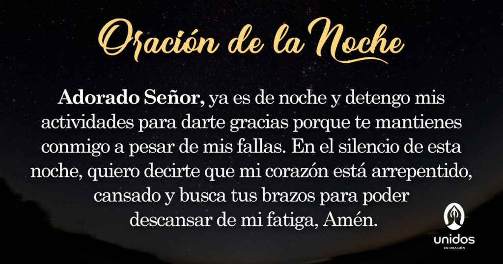 Oración de la noche para el 23 de Julio