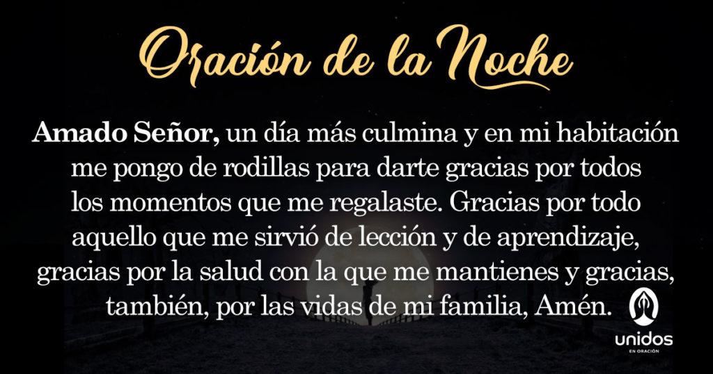 Oración de la noche para el 26 de Julio