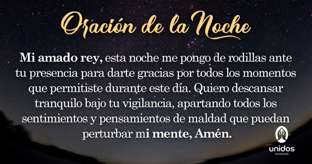 Oración de la noche para el 28 de Julio