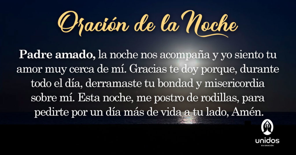 Oración de la noche para el 29 de Julio