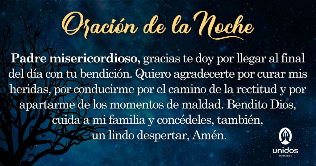 Oración de la noche para el 30 de Julio