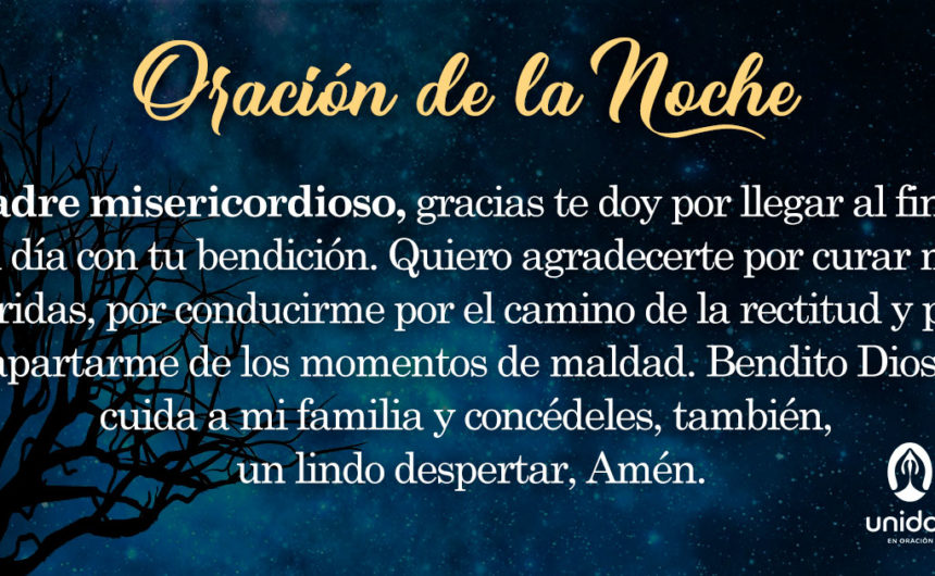 Oración de la noche para el 30 de Julio