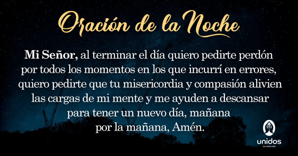 Oración de la noche para el 31 de Julio
