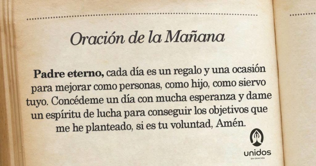 Oración de la mañana para el 07 de Julio