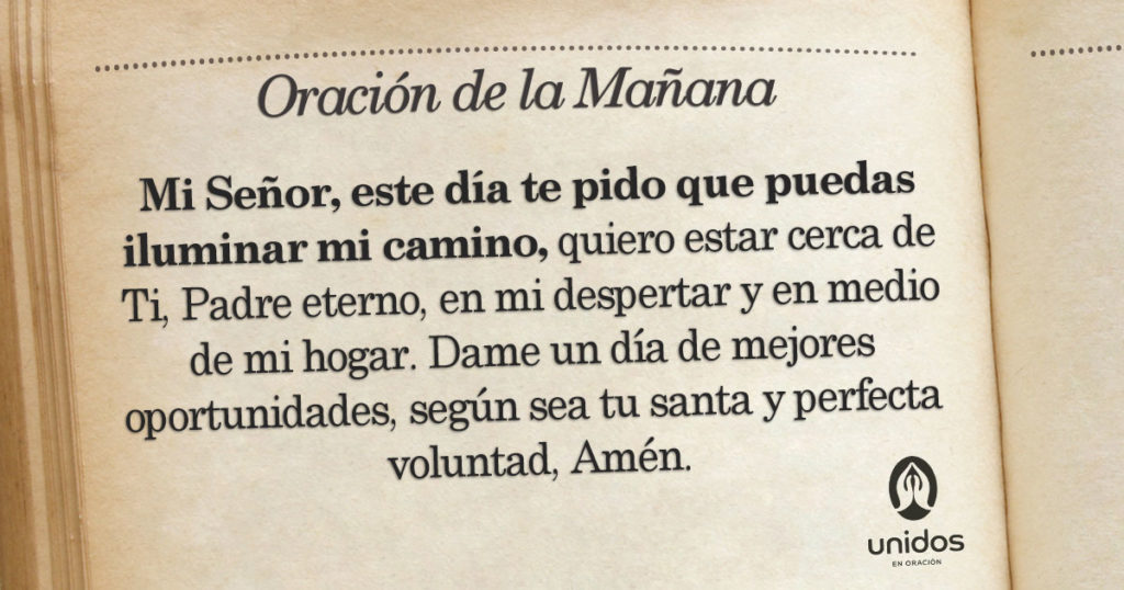 Oración de la mañana para el 07 de Agosto
