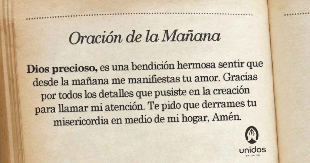 Oración de la mañana para el 12 de Julio
