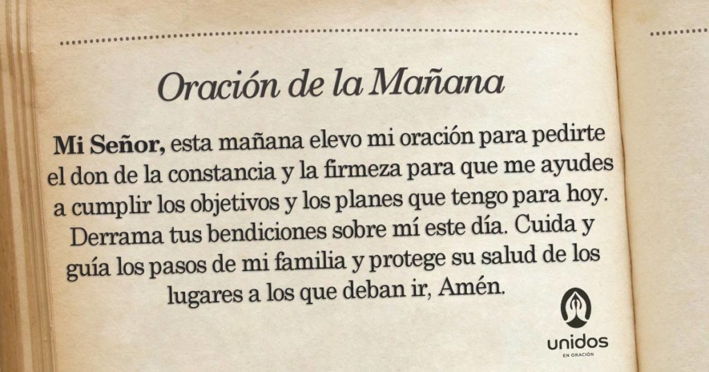 Oración de la mañana para el 16 de Julio