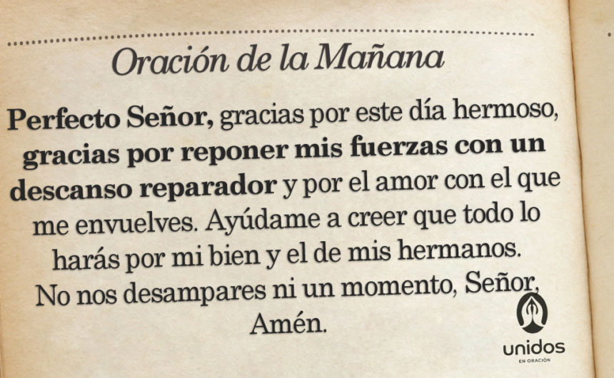Oración de la mañana para el 22 de Agosto