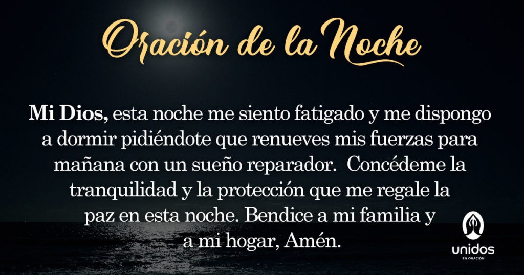 Oración de la noche para el 2 de Julio