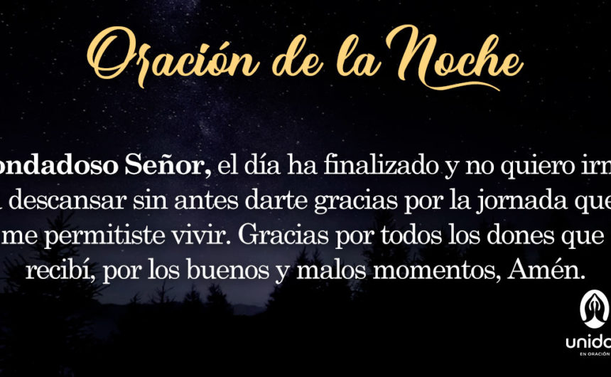 Oración de la noche para el 03 de Julio