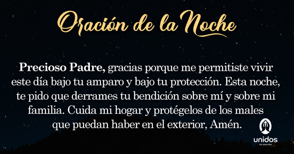 Oración de la noche para el 04 de Julio