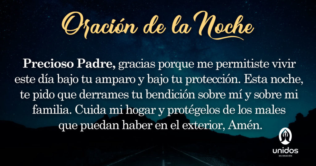 Oración de la noche para el 05 de Julio