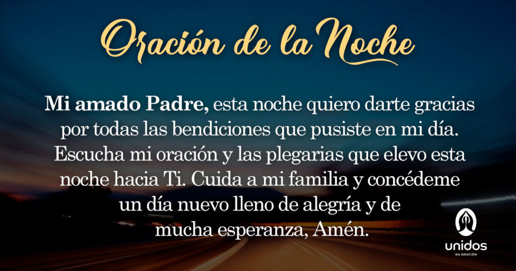 Oración de la noche para el 07 de Julio