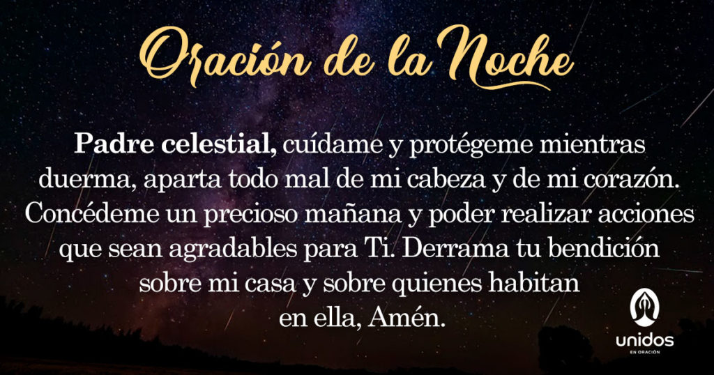 Oración de la noche para el 09 de Julio