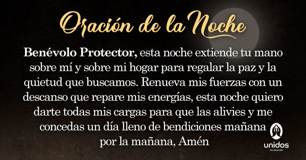 Oración de la noche para el 10 de Julio