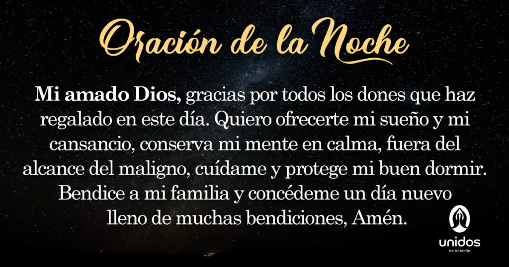 Oración de la noche para el 11 de Julio