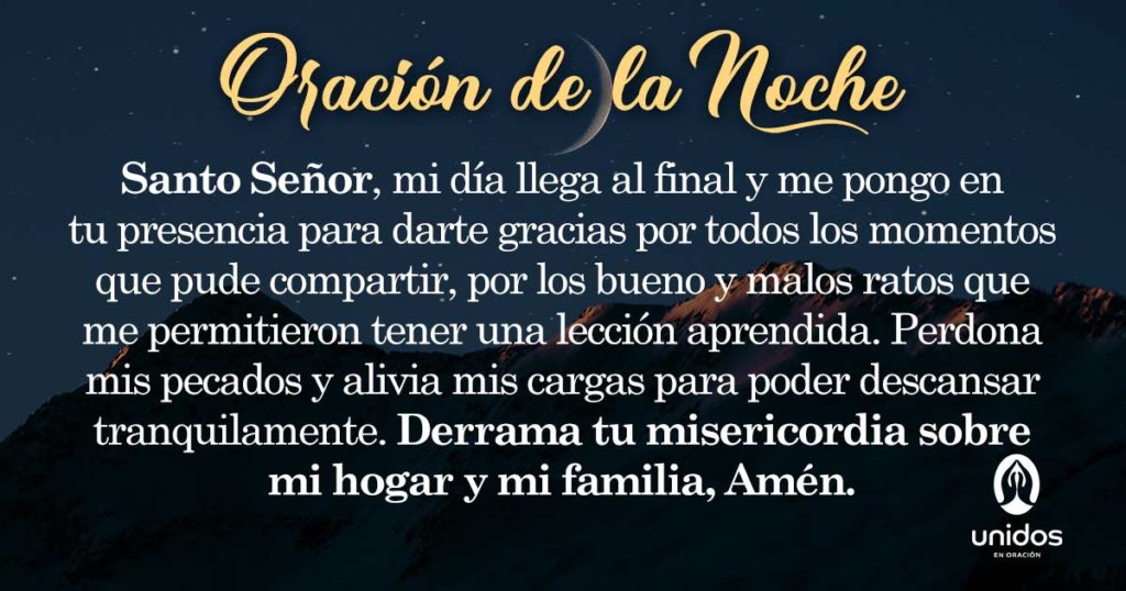 Oración de la noche para el 11 de Agosto