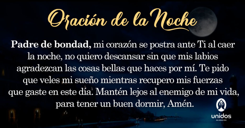 Oración de la noche para el 12 de Julio