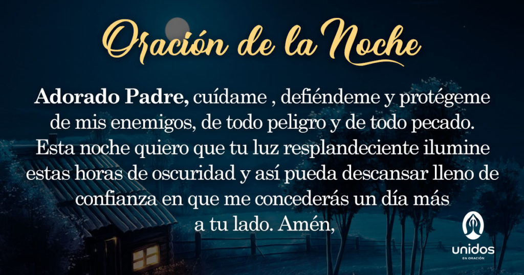 Oración de la noche para el 13 de Julio