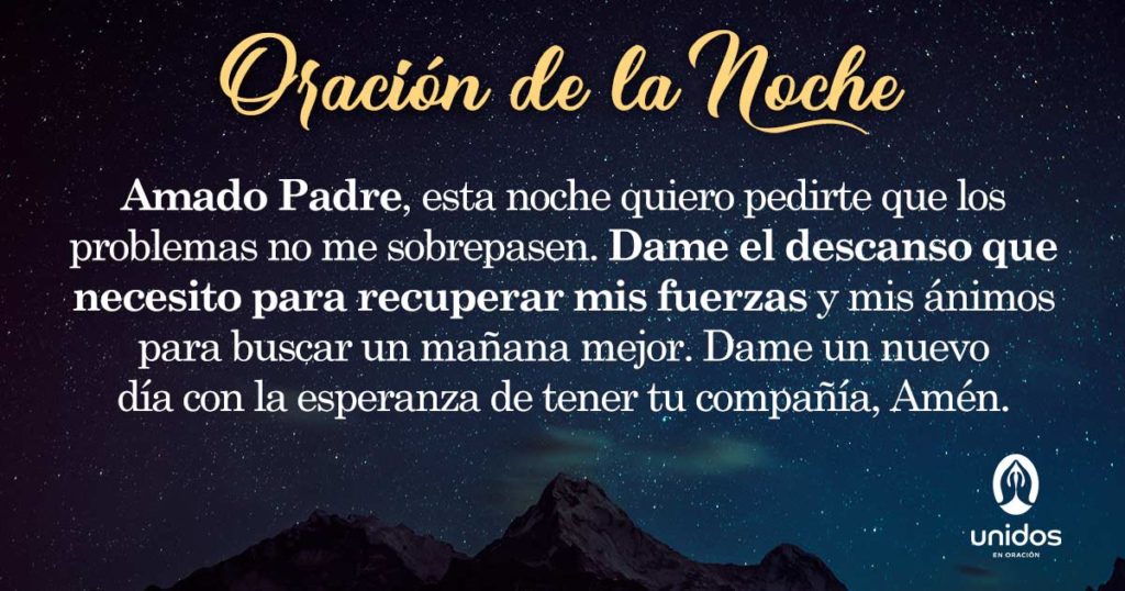 Oración de la noche para el 13 de Agosto