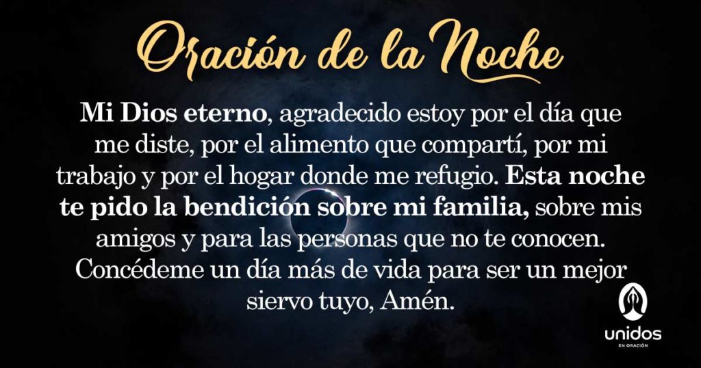 Oración de la noche para el 14 de Agosto