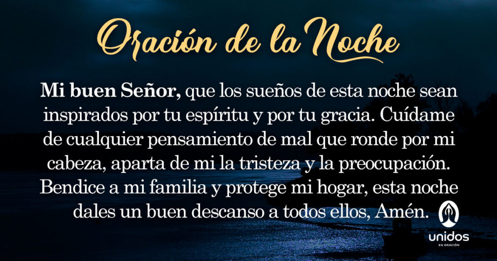 Oración de la noche para el 15 de Julio