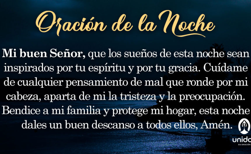 Oración de la noche para el 15 de Julio