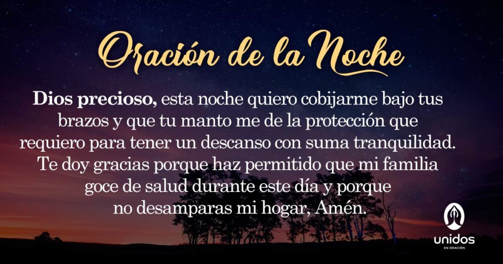 Oración de la noche para el 16 de Julio