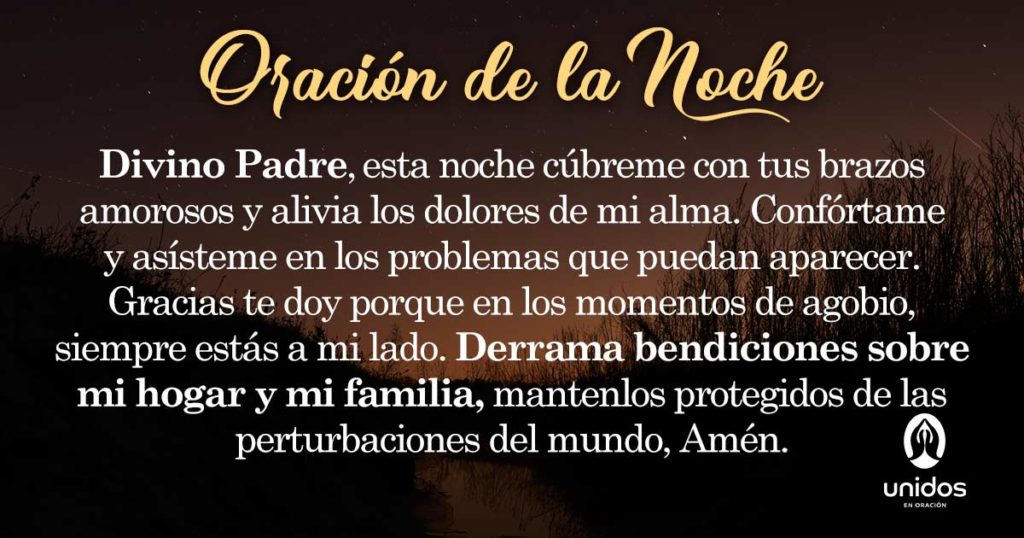 Oración de la noche para el 19 de Agosto