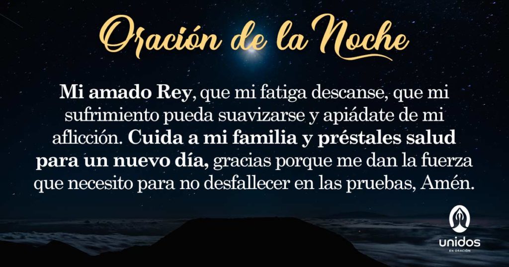 Oración de la noche para el 20 de Agosto