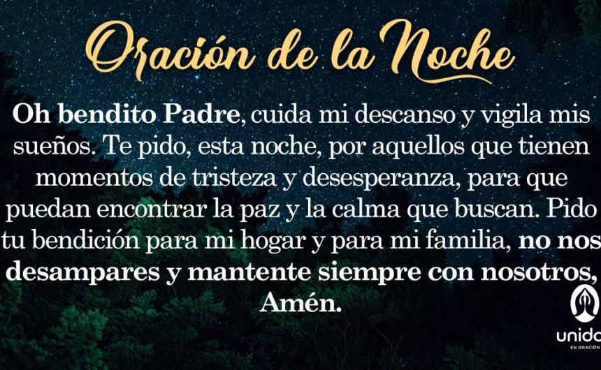Oración de la noche para el 21 de Agosto