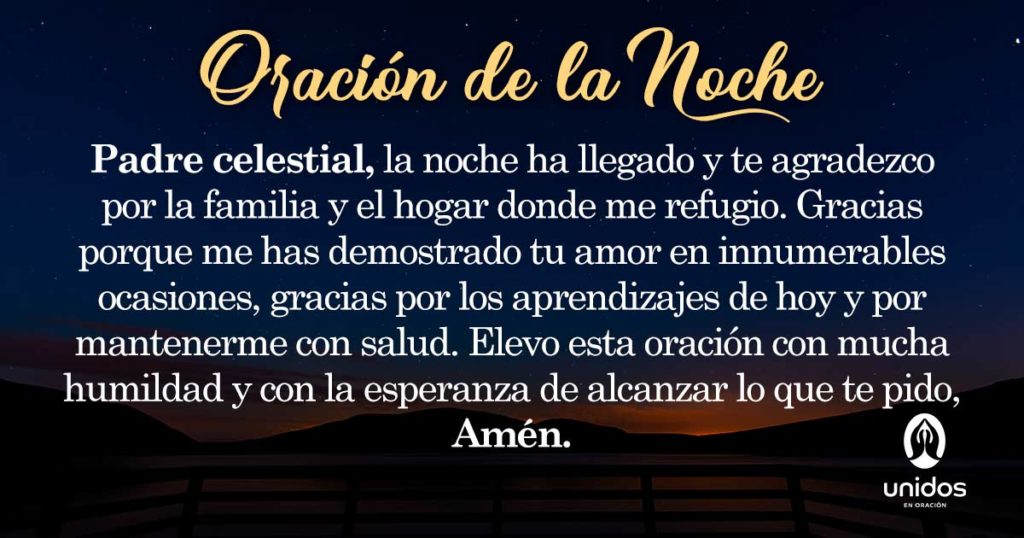 Oración de la noche para el 24 de Agosto