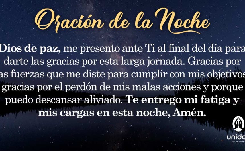 Oración de la noche para el 27 de Agosto