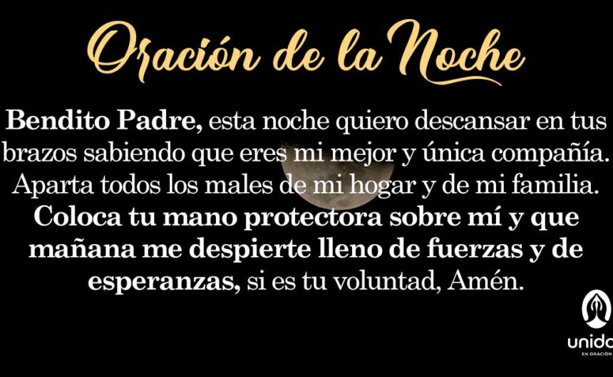 Oración de la noche para el 30 de Agosto