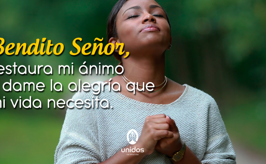 Oración para levantar el ánimo