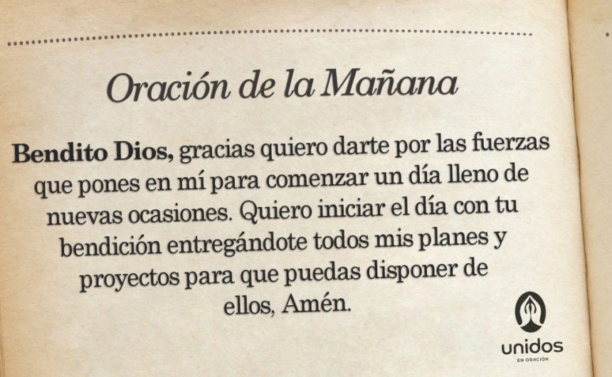 Oración de la mañana para el 29 de Junio