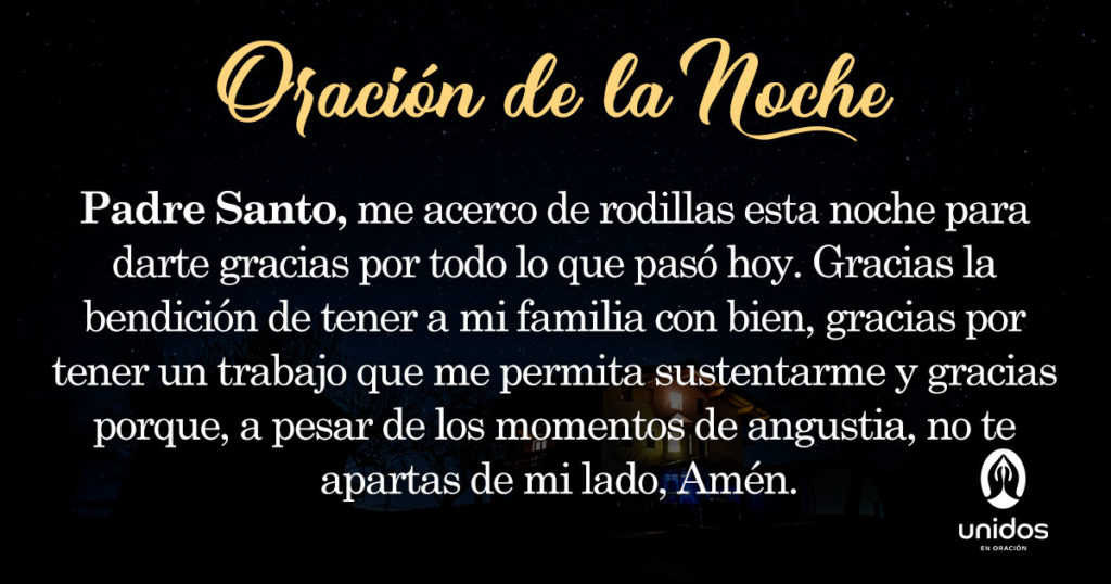 Oración de la noche para el 3 de Septiembre