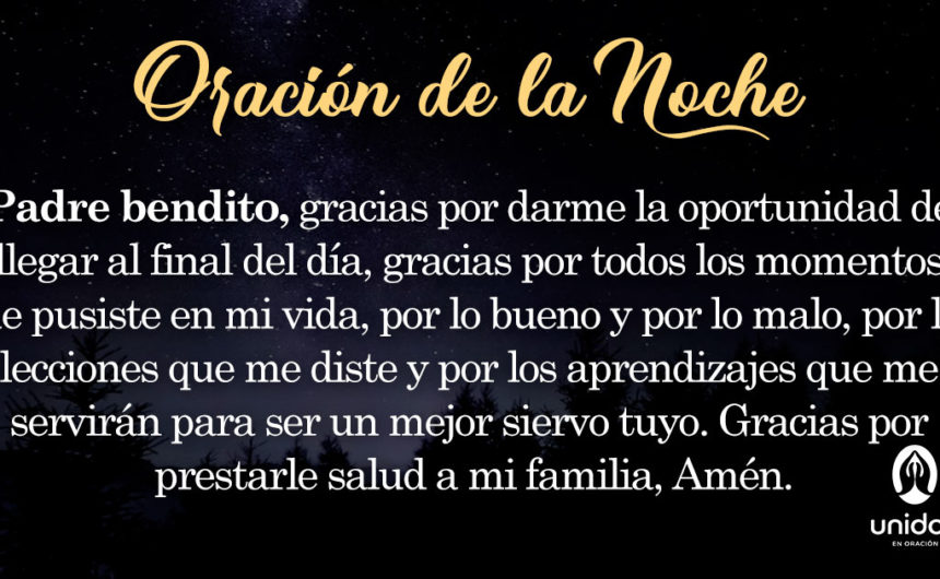 Oración de la noche para el 04 de Septiembre